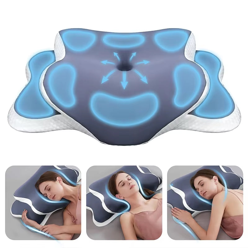 2026 NEW Ergonomic Orthopedic Neck Support Side Back Stomach Sleep Pillow Memory Foam Pillow Cervical Pillow Relieve Neck Pain